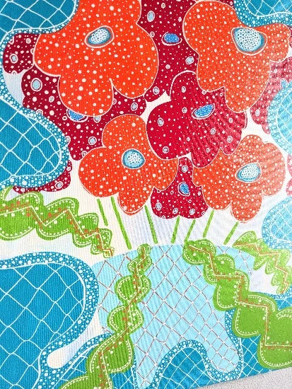 幸せの花No.2／SAKI OTSUKA｜アート絵画・販売通販WASABI(ワサビ)