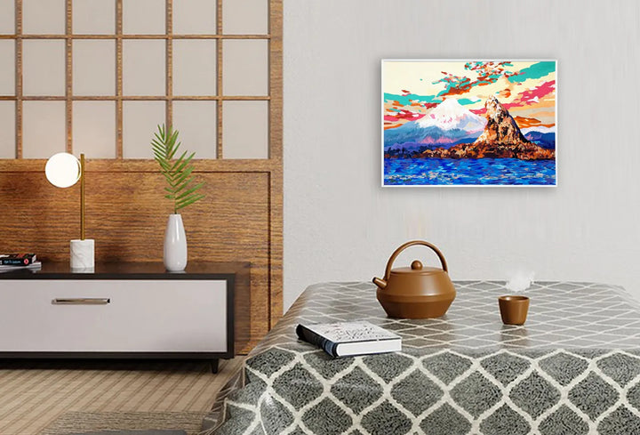 富嶽前烏帽子岩 茅ヶ崎沖／IORI KIKUCHI｜アート絵画・販売通販