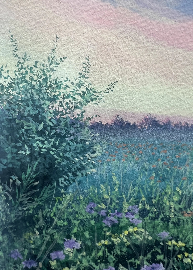 シリーズ　花畑（原画）