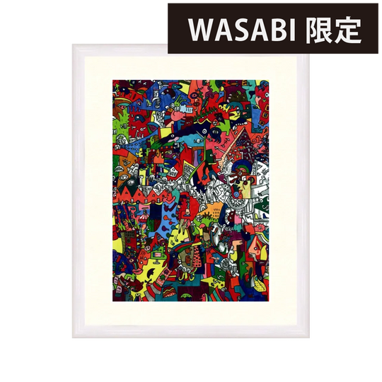 路地裏の吟遊詩人シャム猫のフォークダンス【アートプリント】