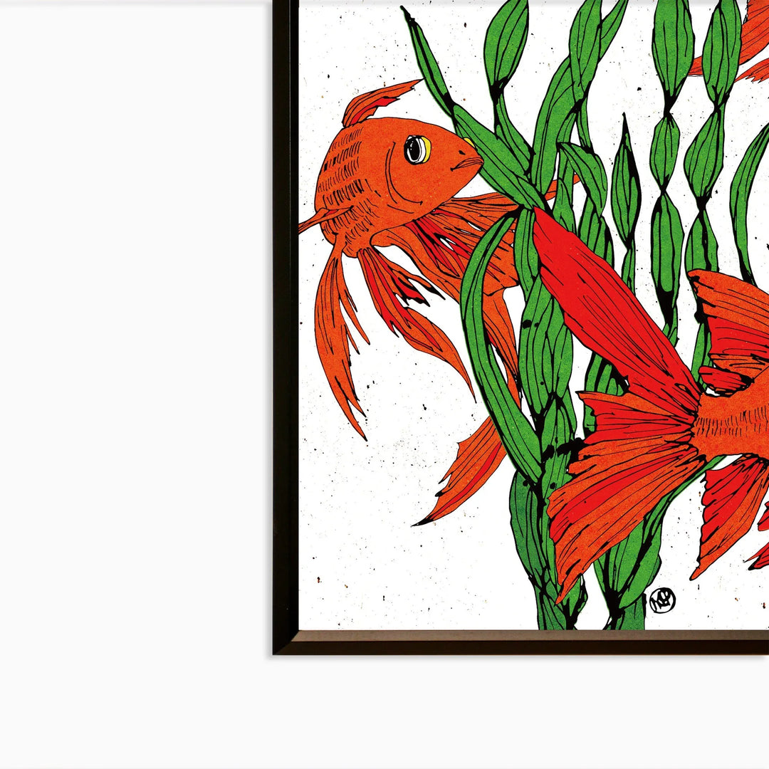 ⌘ kilim art ⌘ ヴィンテージ キリム 絵画 アート インテリア 魚