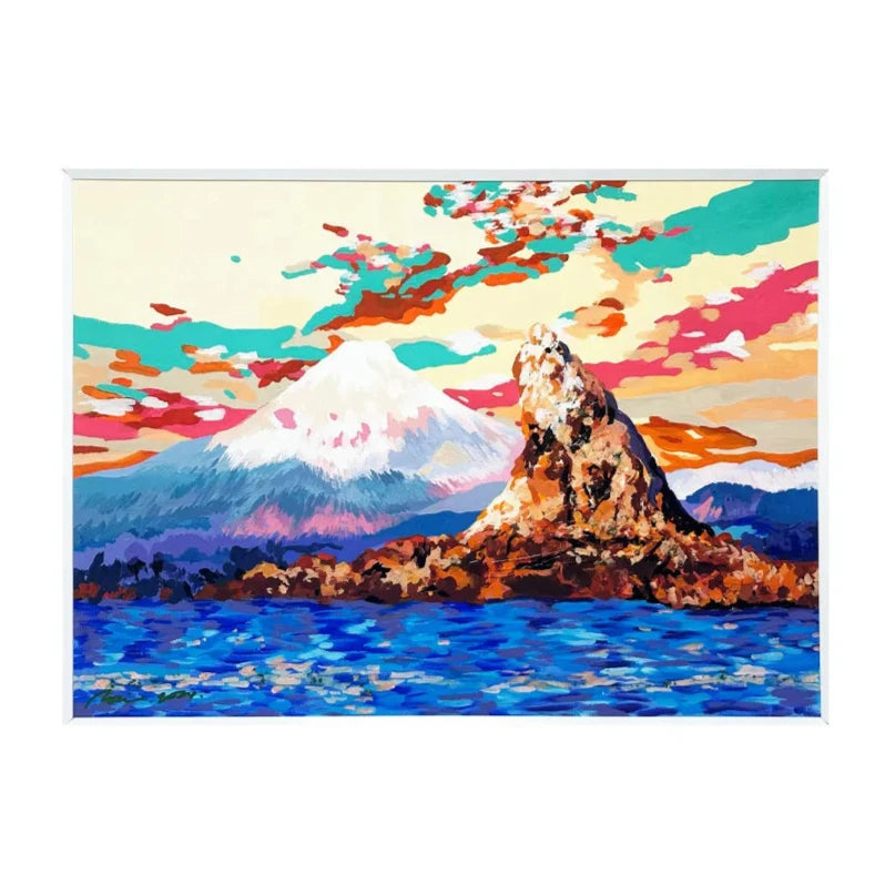 富嶽前烏帽子岩 茅ヶ崎沖／IORI KIKUCHI｜アート絵画・販売通販WASABI