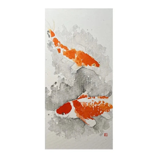 銀鱗落ち葉しぐれ (Ginrin ochiba shigure) ~ Koi Collection