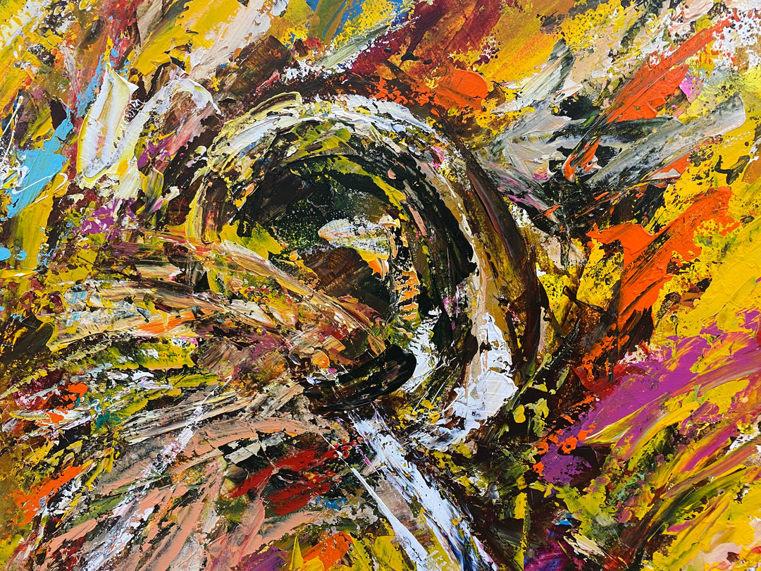 A live Art lion／NiJi$uKe｜アート絵画・販売通販WASABI(ワサビ)
