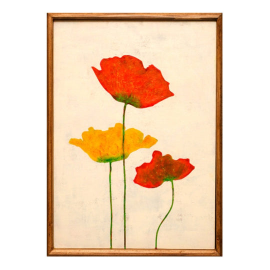 Orange and yellow poppies_B No.188