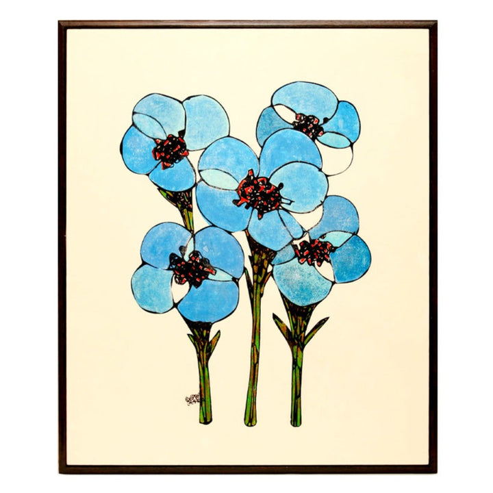 The Brilliant blue flowers_NO.178【原画】