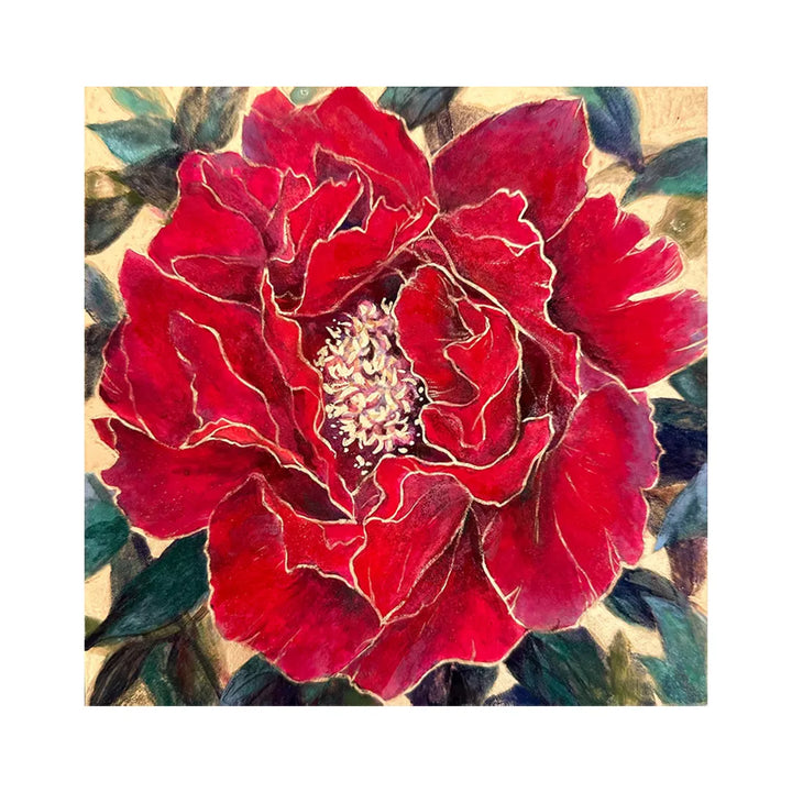 赤牡丹/YUKI|アート絵画・販売通販WASABI(ワサビ) 赤牡丹/YUKI|アート絵画・販売通販WASABI(ワサビ)