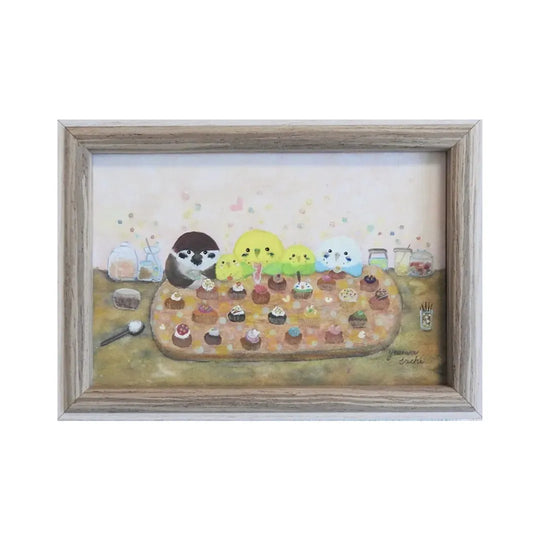 おかしづくりインコたち