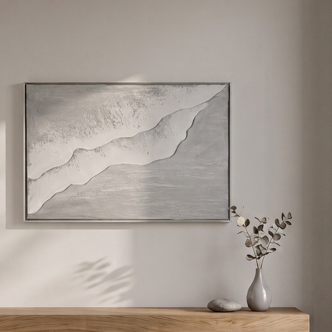 Beach-growth-】40×60cm シアーグレー／小山絢子｜アート絵画・販売