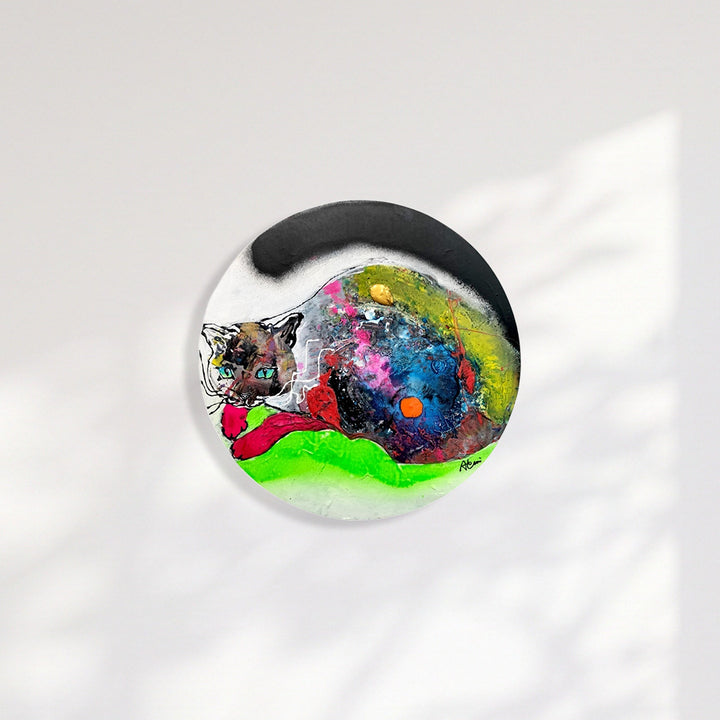 宇宙を持つ猫／碧見うみ｜アート絵画・販売通販WASABI(ワサビ)