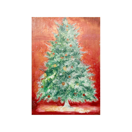 赤と金のクリスマスツリー