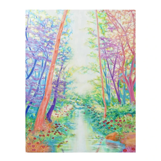 色彩の森　光の川