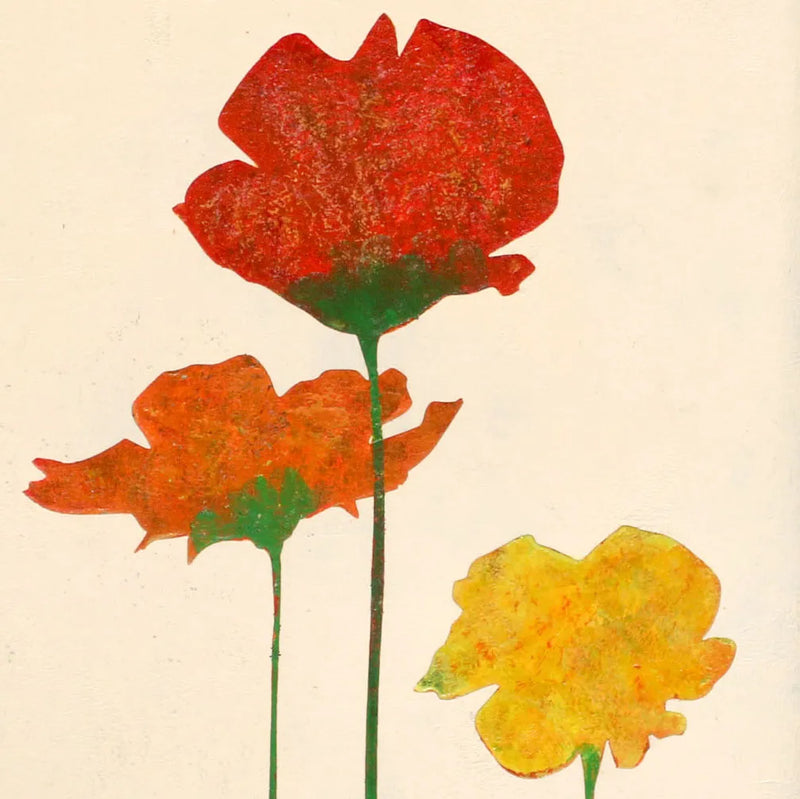 Three color poppiesNo.198