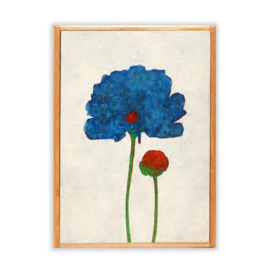 Red and Blue Poppy No.242