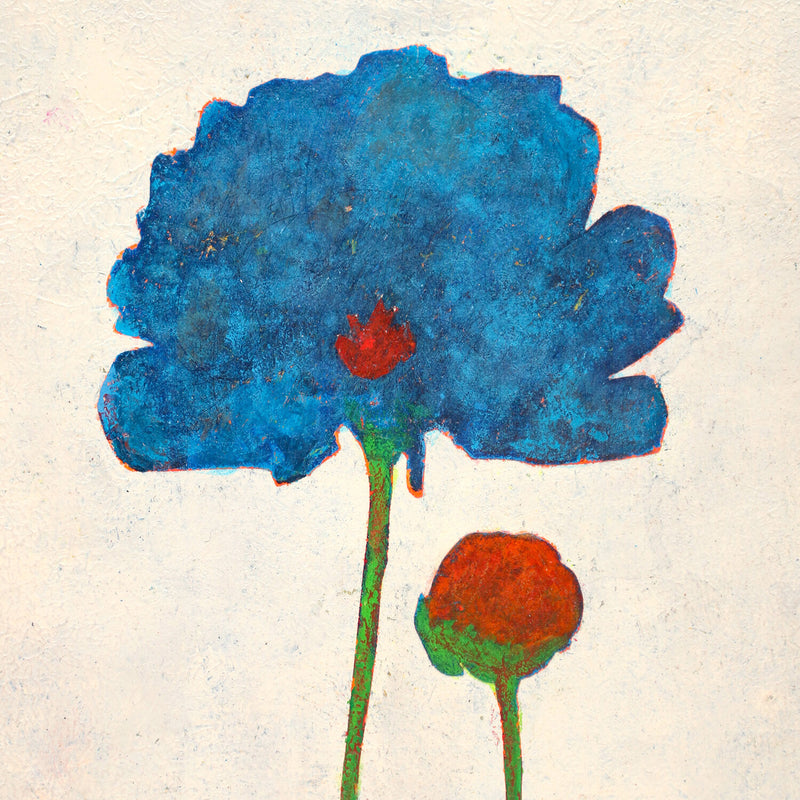 Red and Blue Poppy No.242