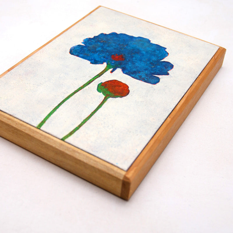 Red and Blue Poppy No.242