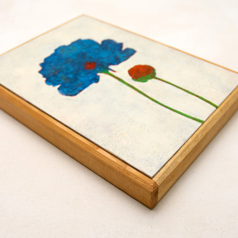 Red and Blue Poppy No.242