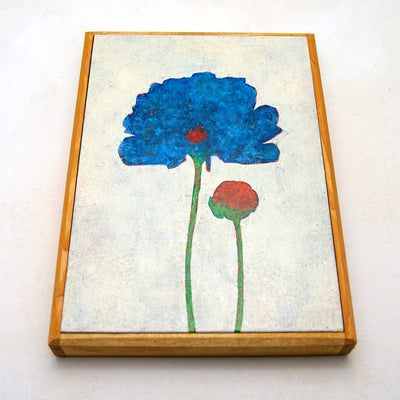 Red and Blue Poppy No.242