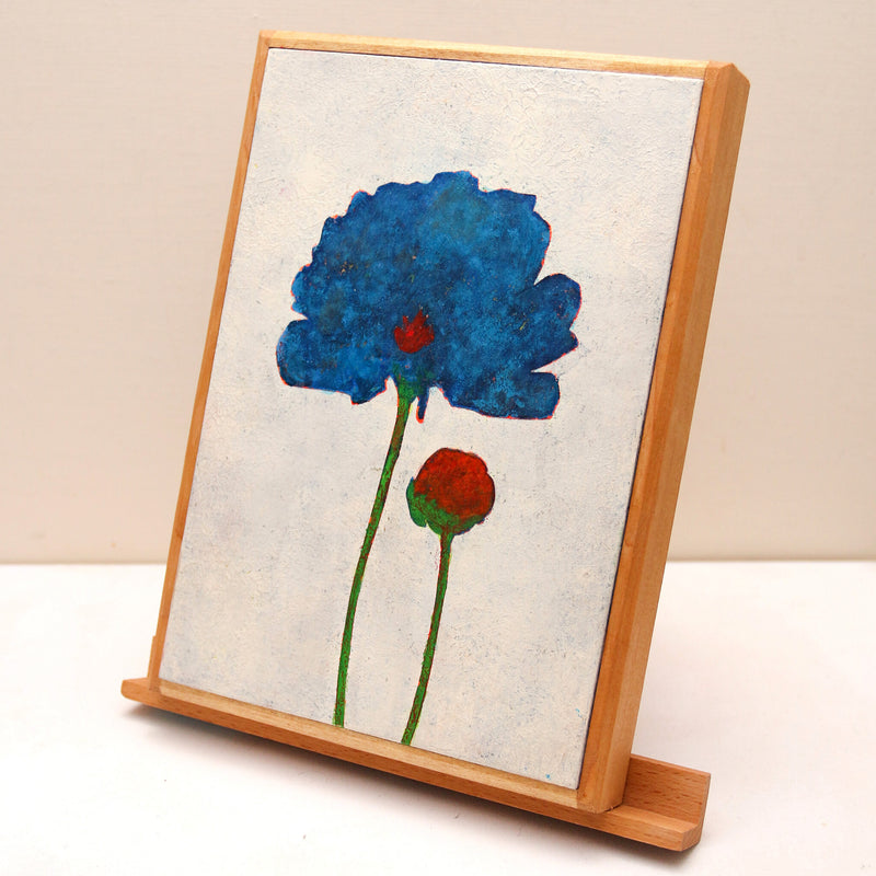 Red and Blue Poppy No.242