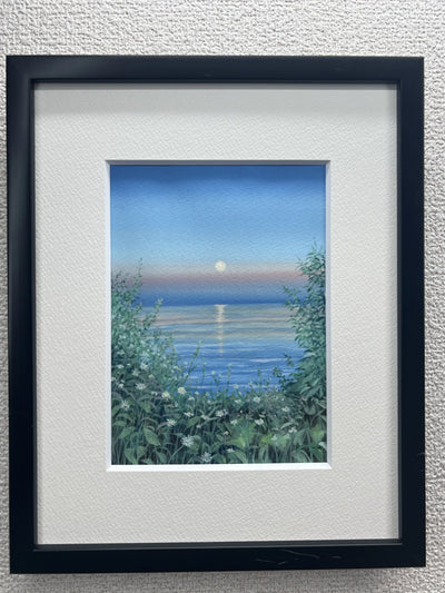 シリーズ　水面と花畑（原画）