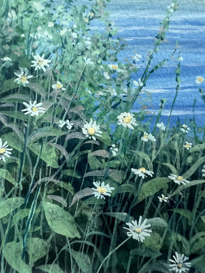シリーズ　水面と花畑（原画）