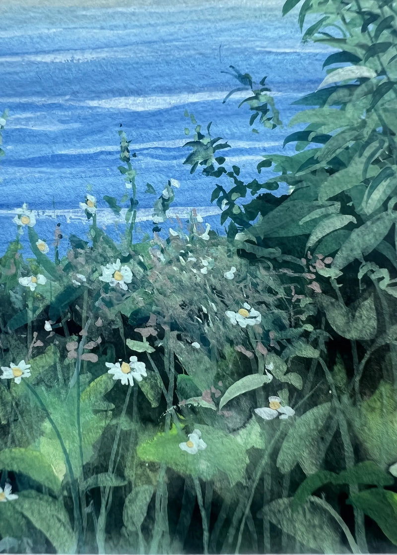 シリーズ　水面と花畑（原画）