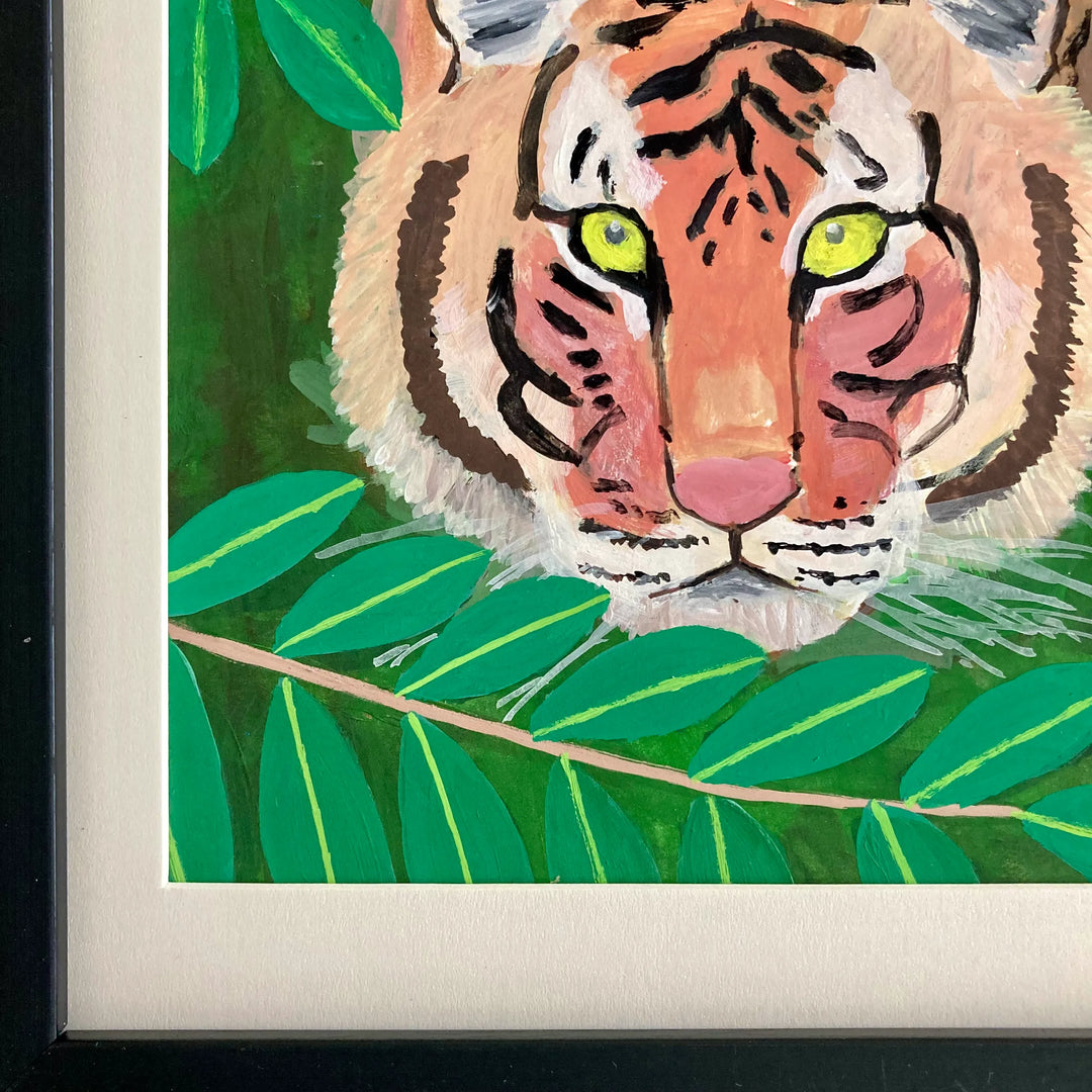 獲物を狙うハンター／MIDORI KANMURA｜アート絵画・販売通販WASABI(ワサビ)