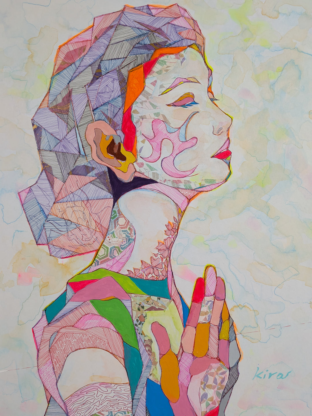 祈りの結晶／kira｜アート絵画・販売通販WASABI(ワサビ)