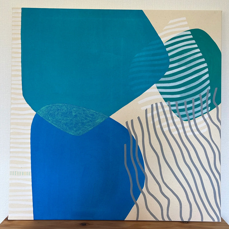 Shiraho Blue／Sri Ma Saori｜アート絵画・販売通販WASABI(ワサビ)