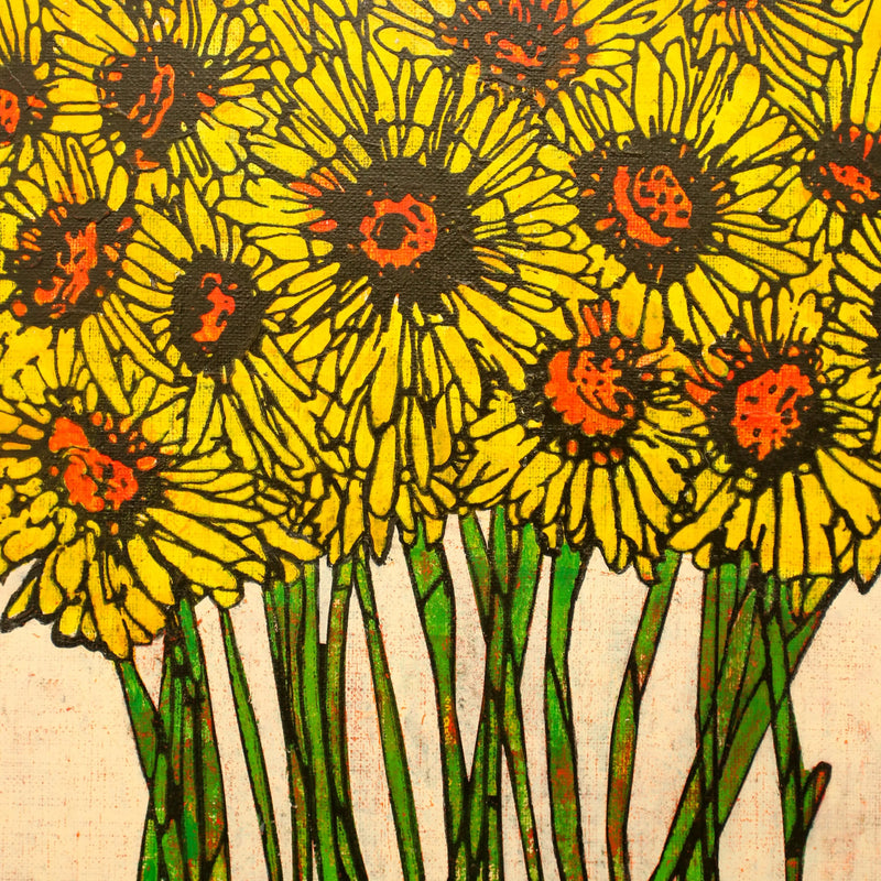 Yellow gerbera【原画】 No.268