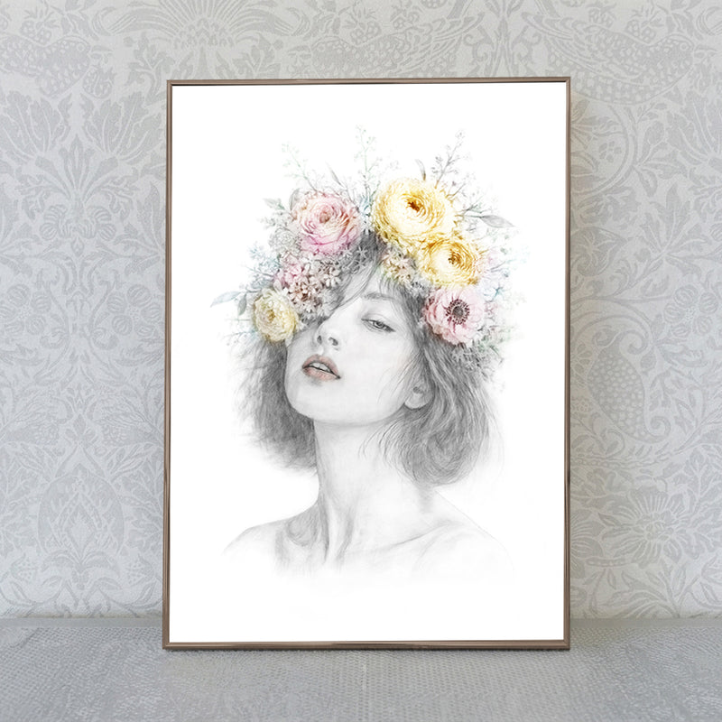 Before Words -花冠、微睡み／mada yuji｜アート絵画・販売通販WASABI