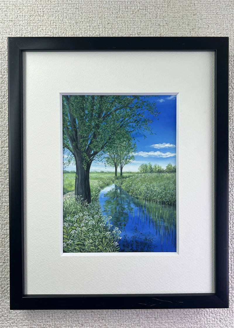 水彩画 原画 水面 水彩画 原画 水面 【公式通販】
