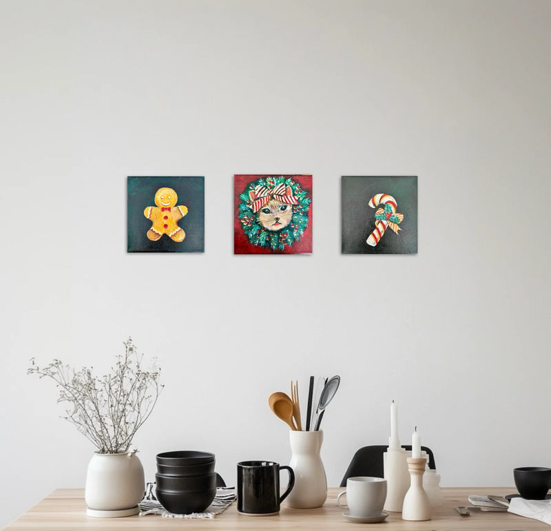 ライオンになりたい猫とクリスマスリース