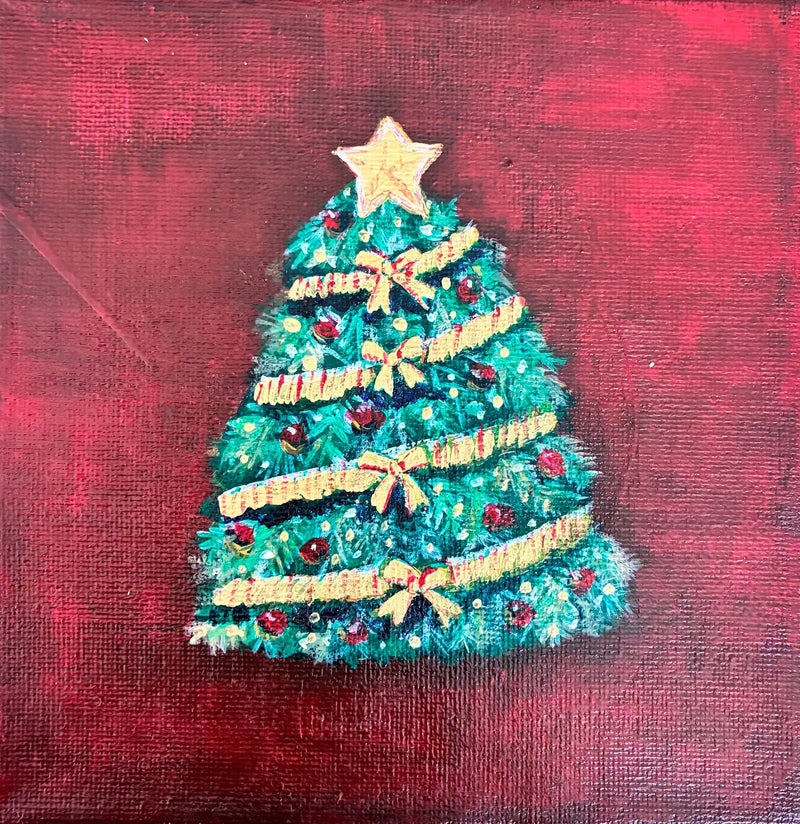 クリスマスツリーレッド