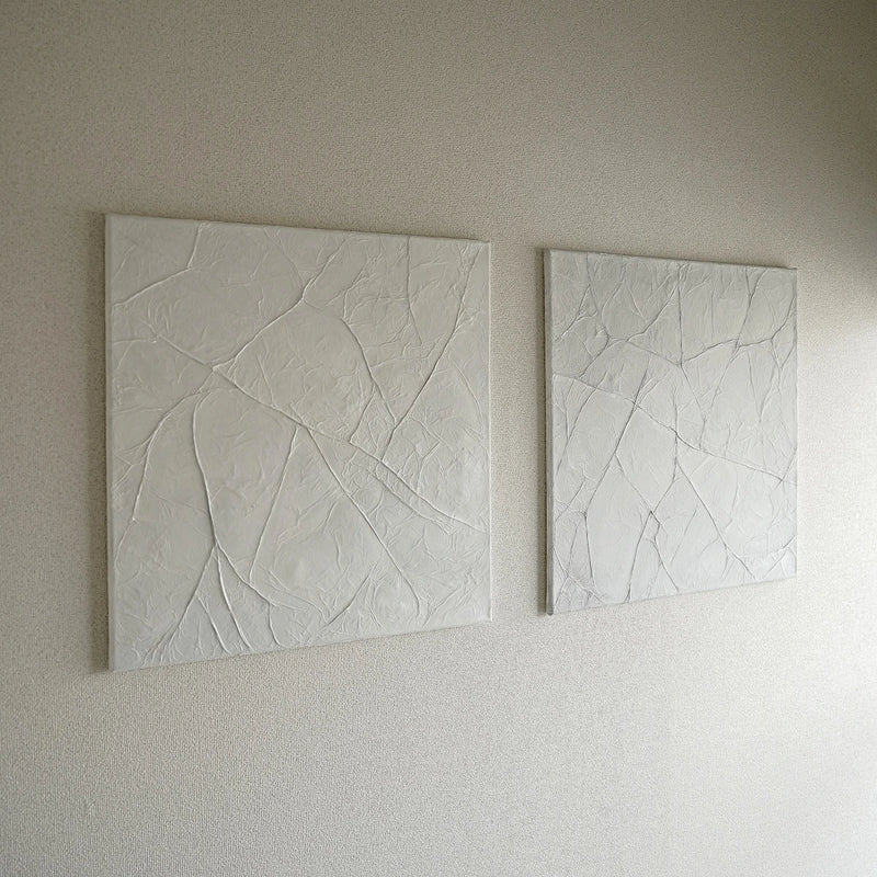 【feather gray 2枚組】60×60cm