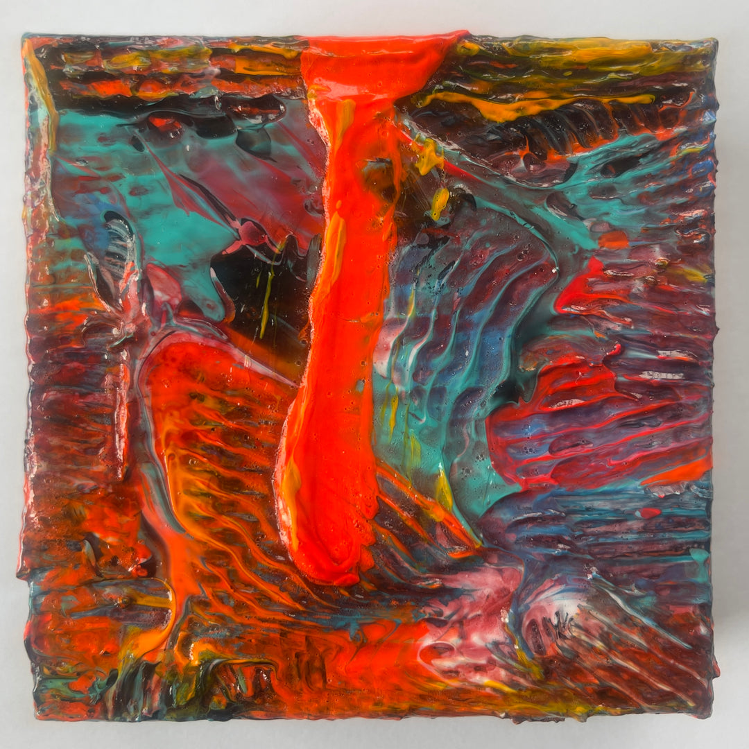 絵画 垂直に垂れるオレンジ／横島剛｜アート絵画・販売通販WASABI(ワサビ)