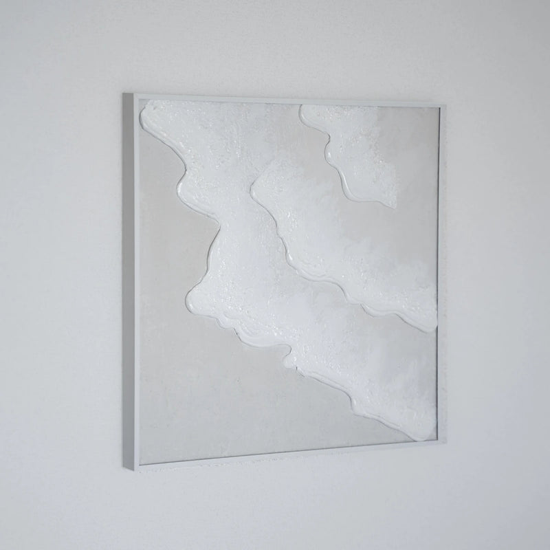 【Beach 40×40cm】ホワイトフレーム