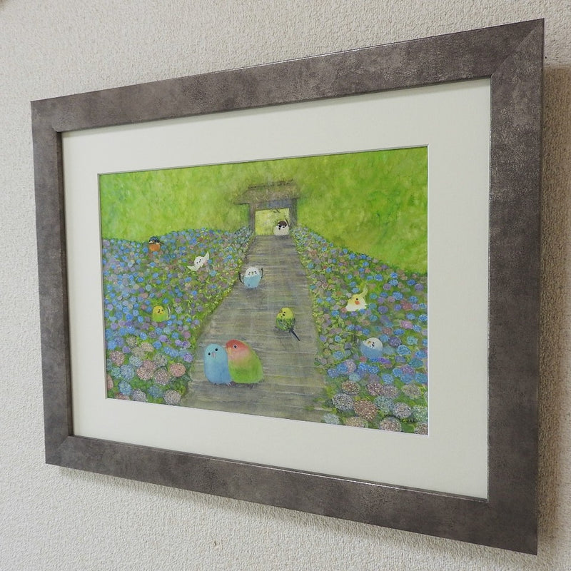 値下げ❗️t.yukawa氏の絵画❗️水晶画 待ち合わせ／yuuwa sachi｜アート絵画・販売通販WASABI(ワサビ)