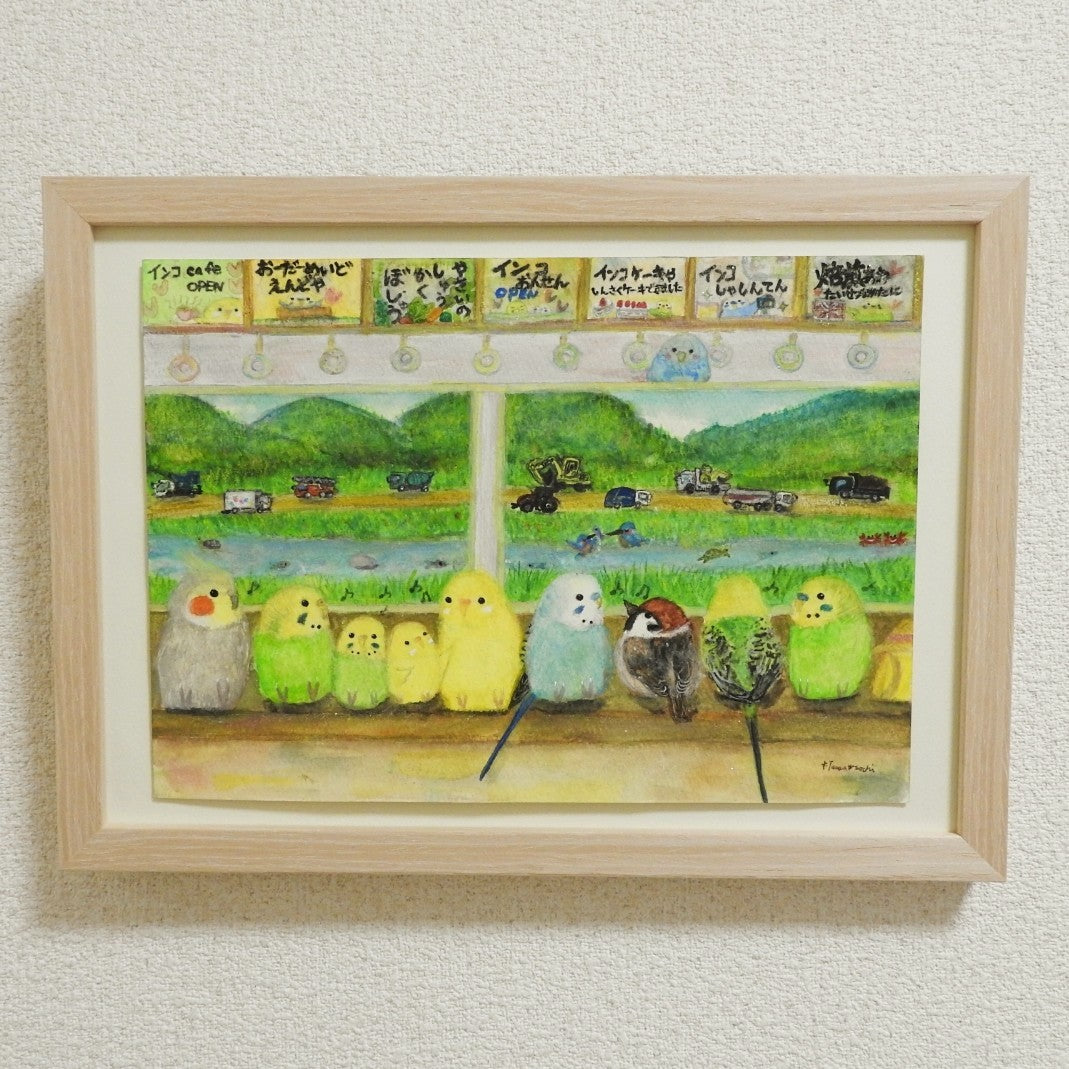 電車にゆられて／yuuwa sachi｜アート絵画・販売通販WASABI(ワサビ)