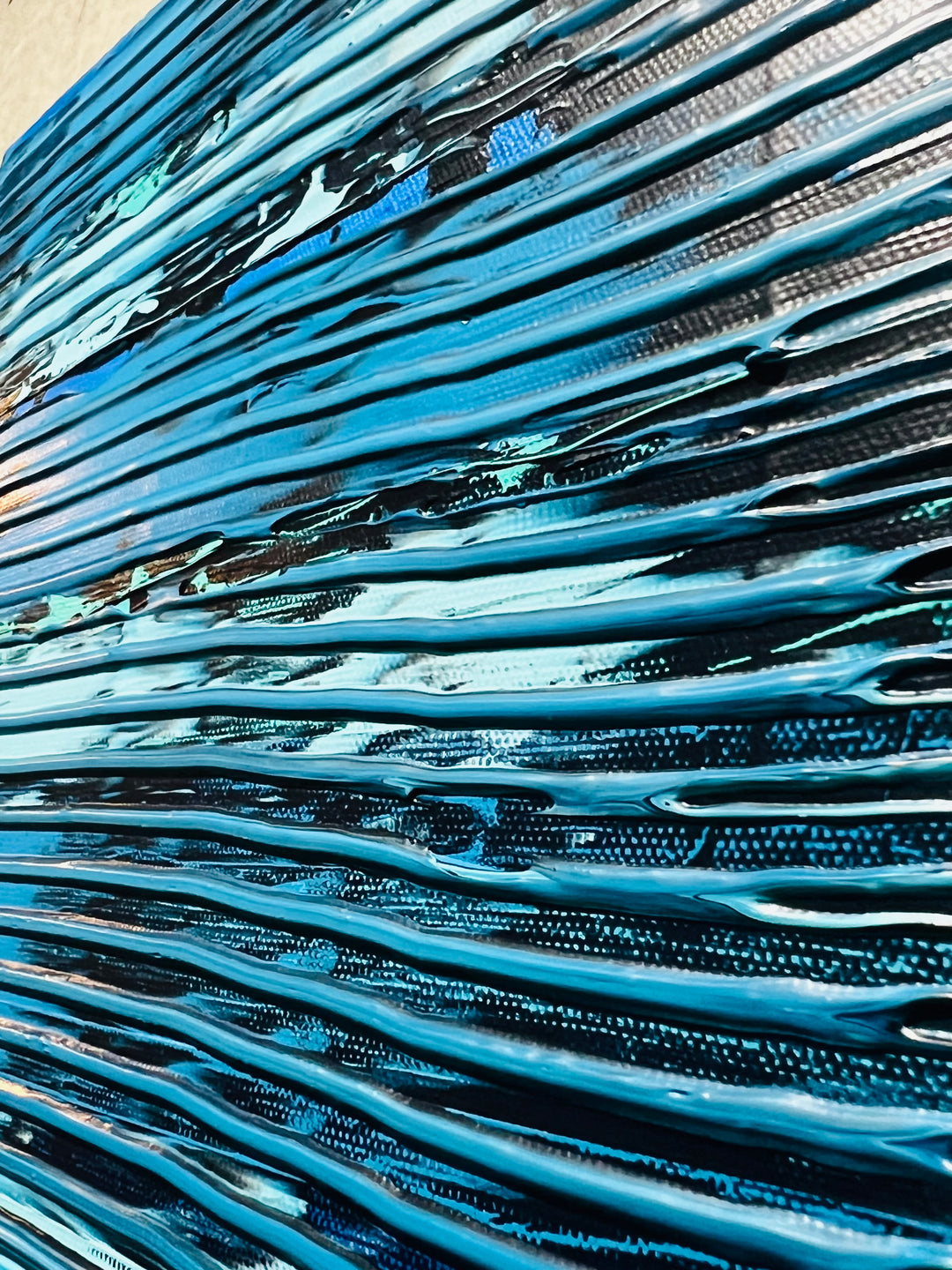 Blue Abstract Waves／Robert Nelson Moore｜アート絵画・販売通販