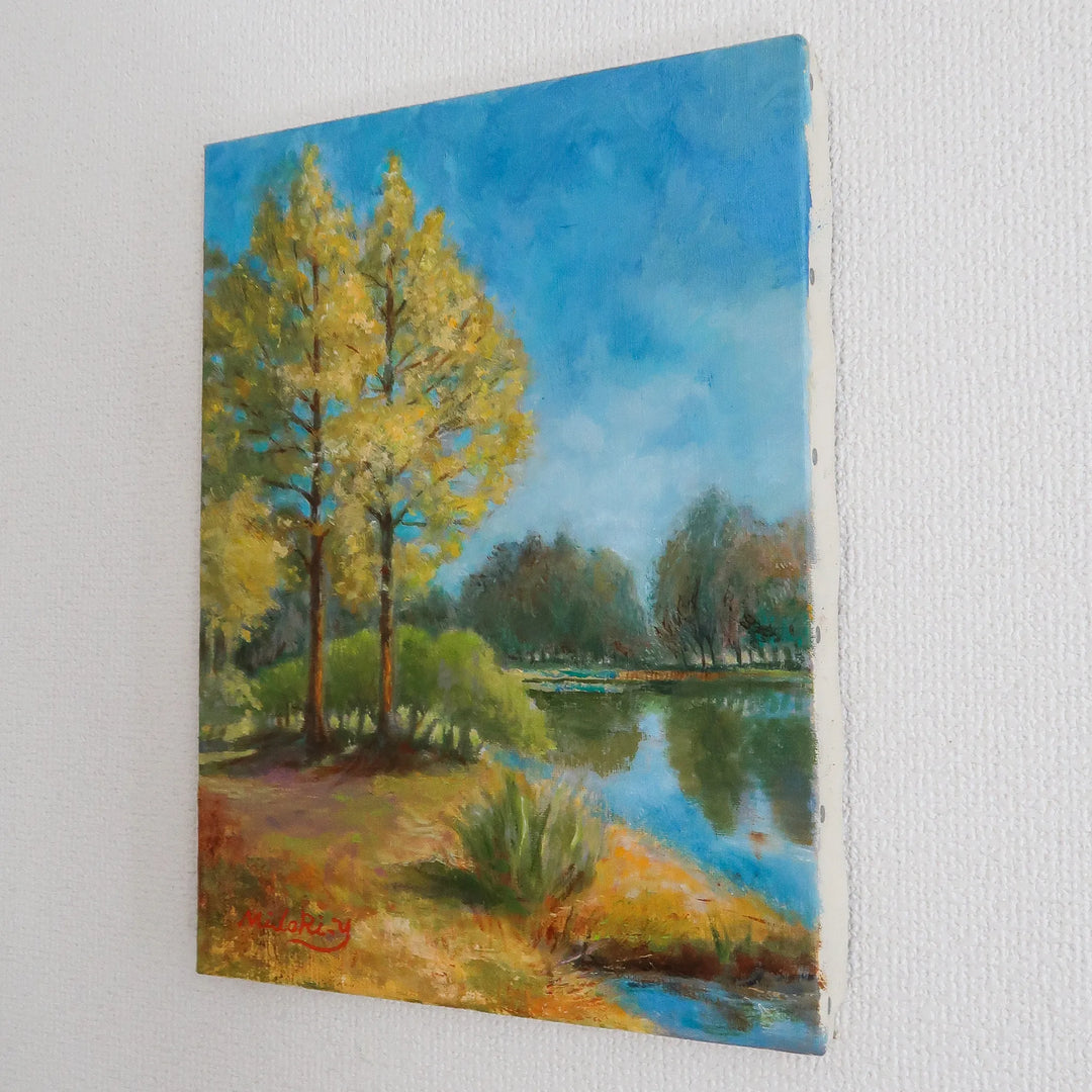 メタセコイヤのある風景(川越水上公園)／山口ミドリ｜アート絵画・販売