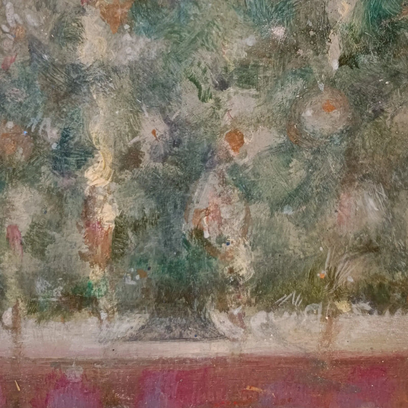 金と緑のクリスマスツリー