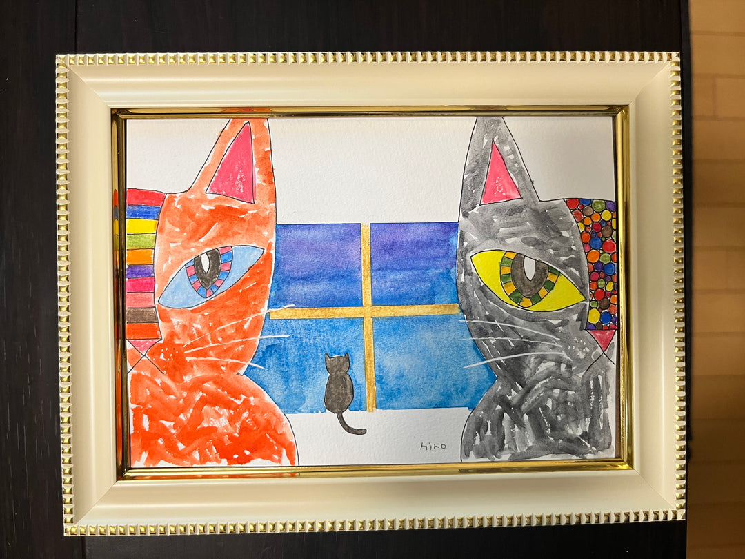 窓辺の視線／ひろゆき｜アート絵画・販売通販WASABI(ワサビ)