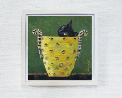 244-Cat in pot