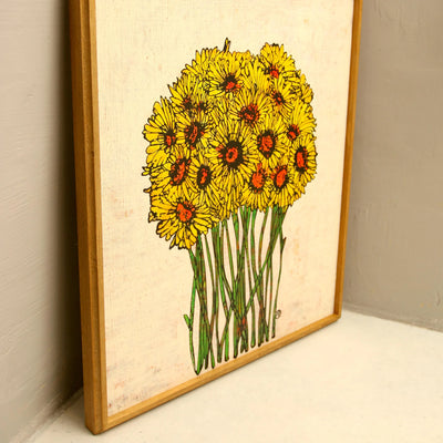 Yellow gerbera【原画】 No.268