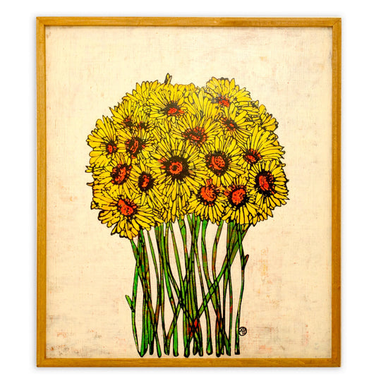Yellow gerbera【原画】 No.268