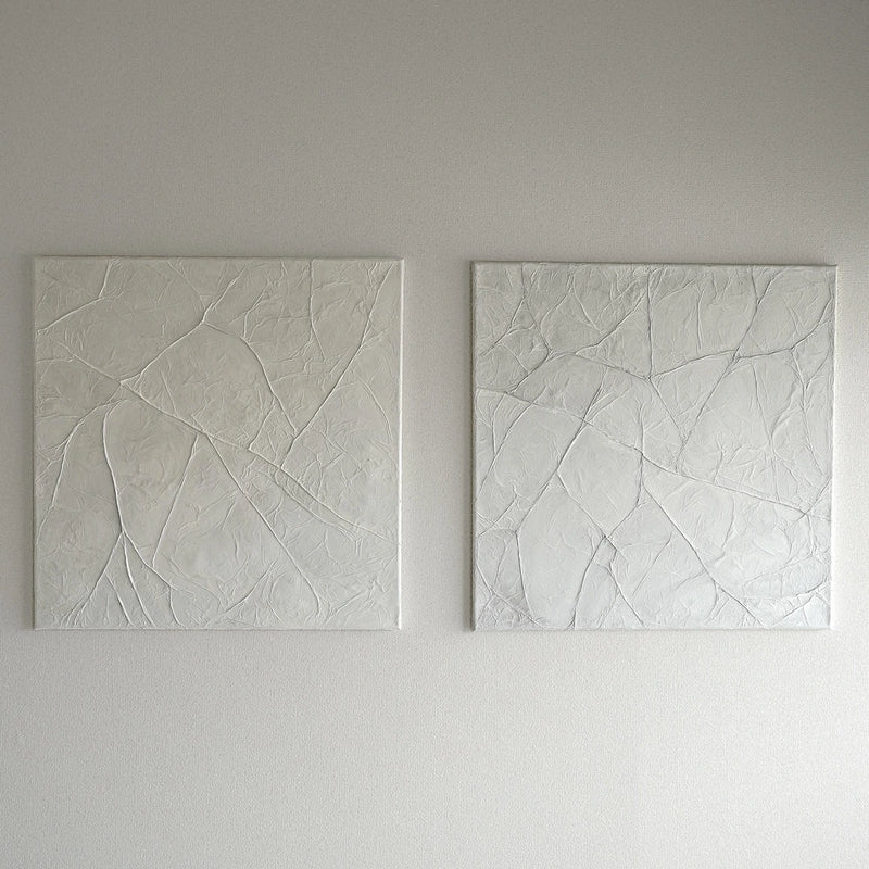 【feather gray 2枚組】60×60cm