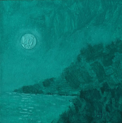The moon above
