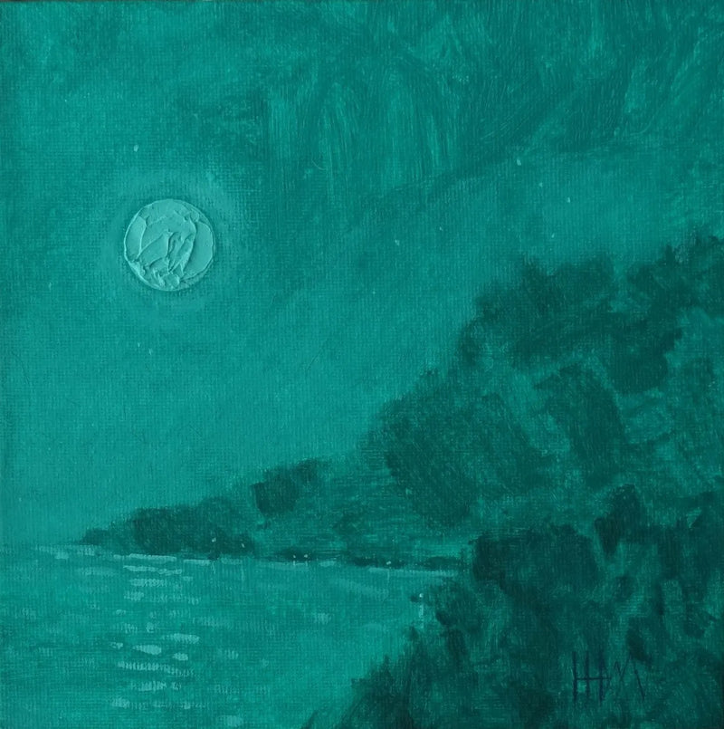The moon above