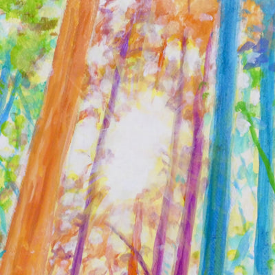 色彩の森　青い鳥